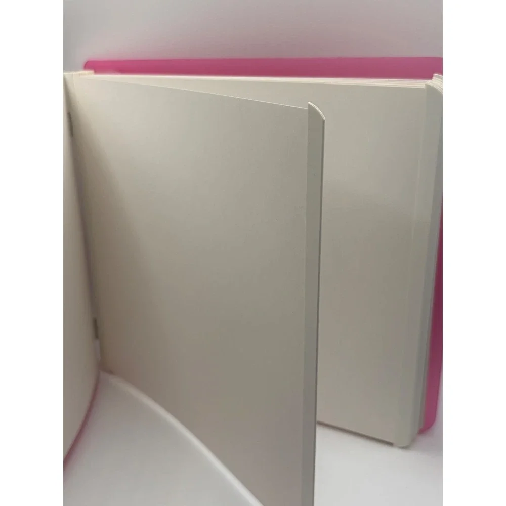 Creative Memories Pink Daisy 8x8 Scrapbook Album Translucent Cover Pink Red
